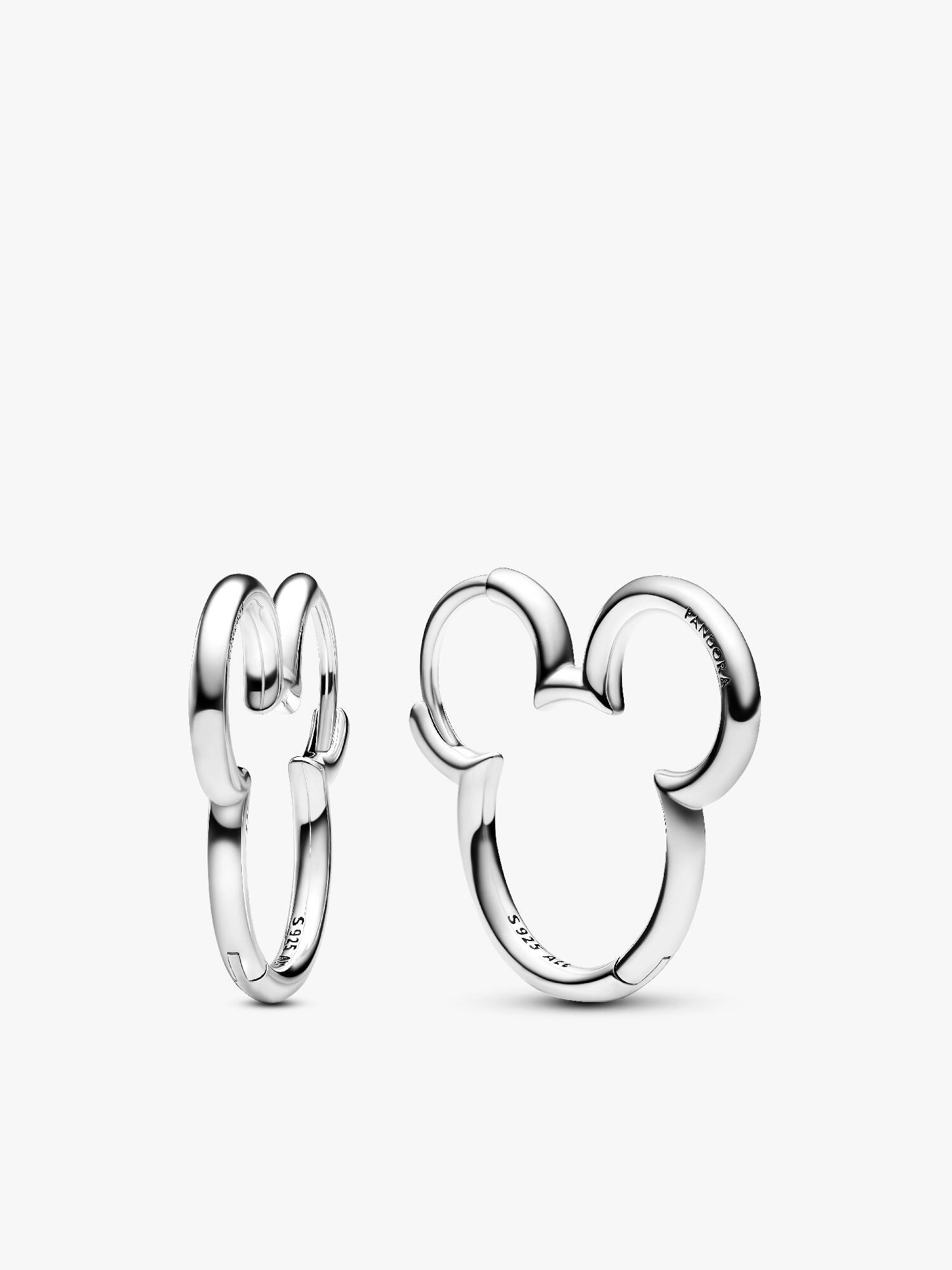 Disney Mickey Mouse Silhouette Hoop Earrings