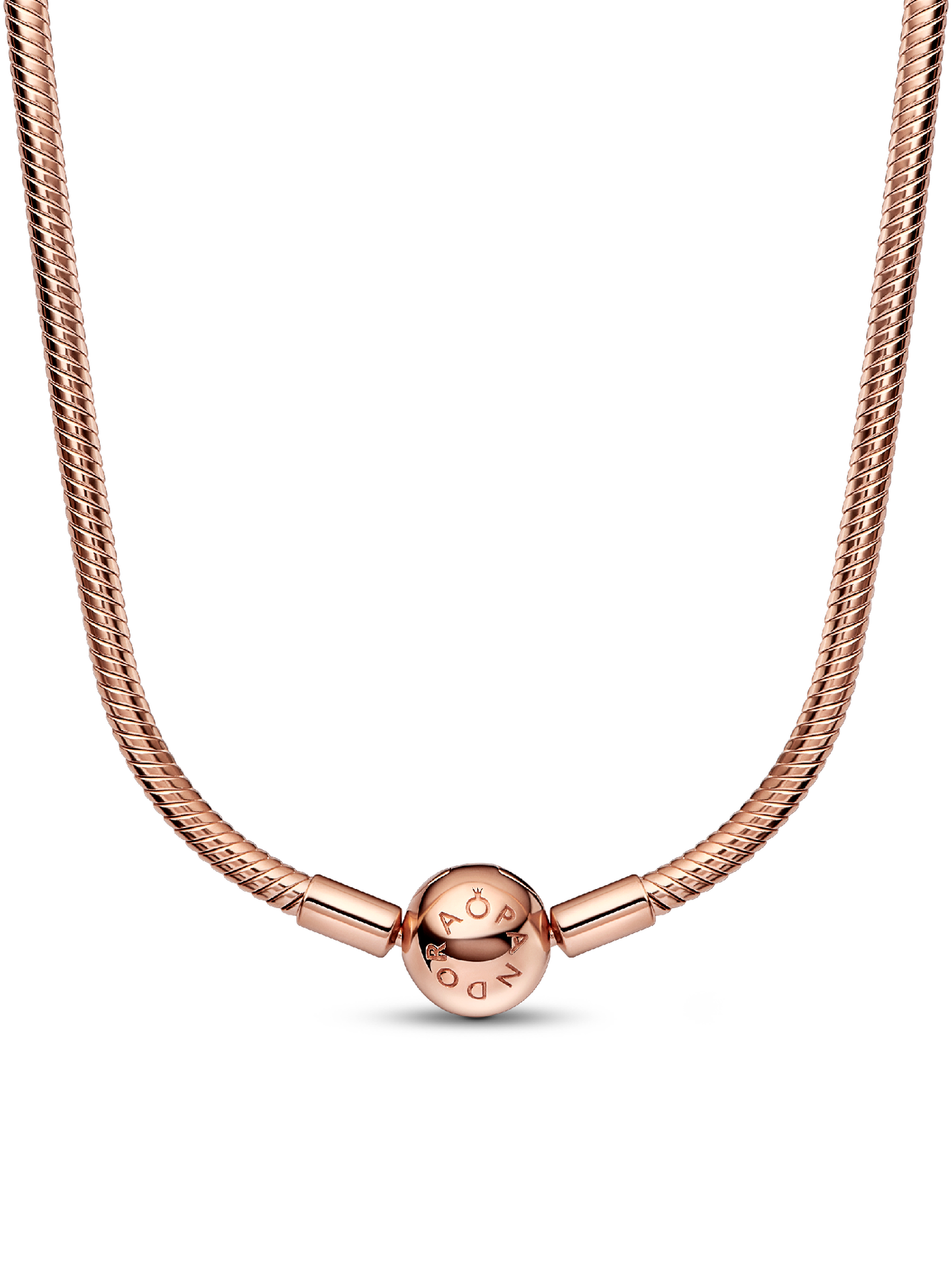 Женская цепочка Pandora Moments Snake Chain, Rose gold plated, цвет: Покрытие розовым золотом