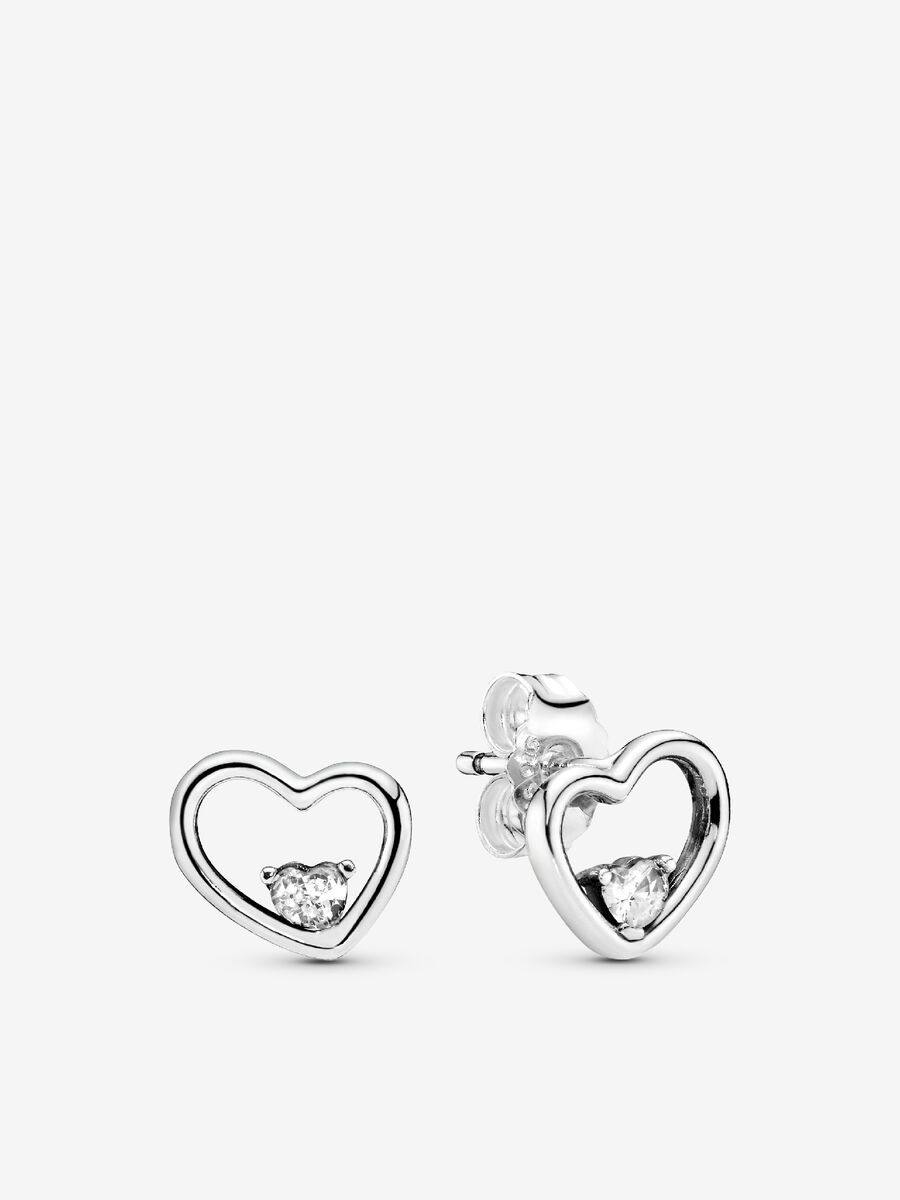 Asymmetrical Heart Stud Earrings