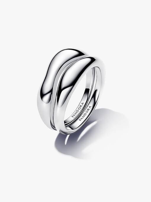 Epidor Rings Organically Shaped Stacking Rings | Sterling silver | Pandora US