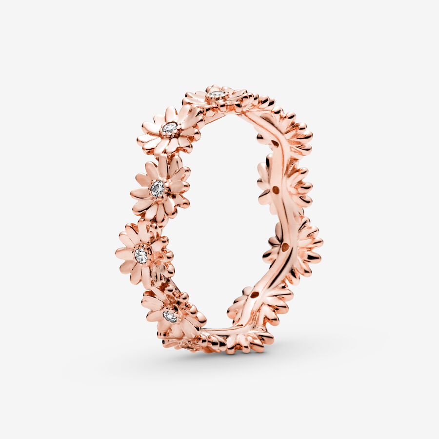 pluma Vivienda mejilla FINAL SALE - Sparkling Daisy Flower Crown Ring | Rose gold plated | Pandora  US