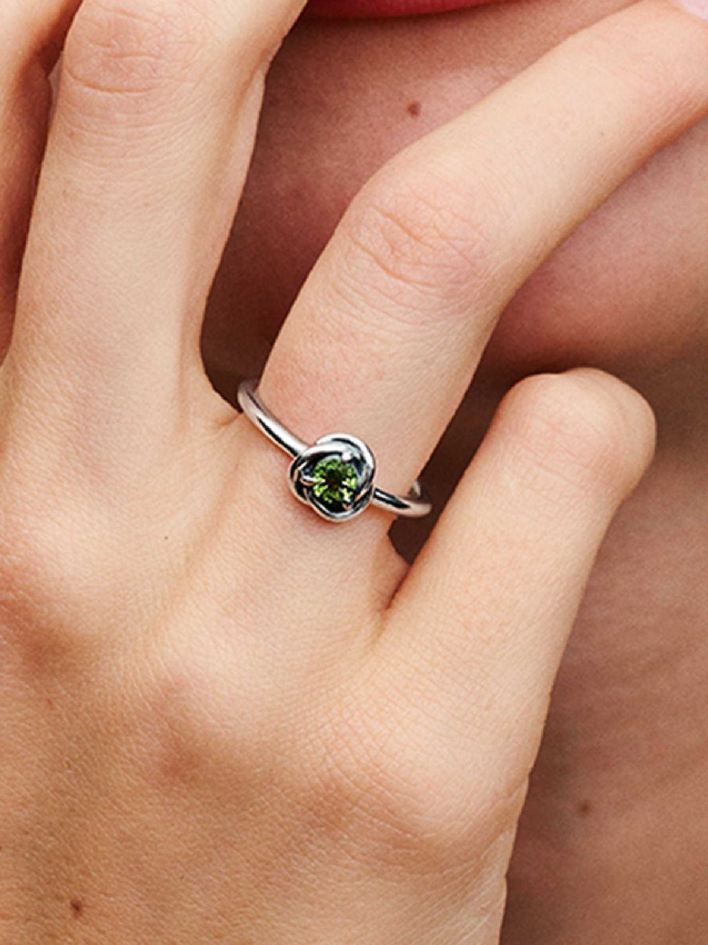 Женское кольцо Pandora August Birthstone Eternity Circle, цвет: Серебро — фото 3
