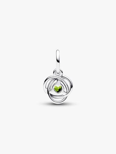FINAL SALE - Spring Green Eternity Circle Dangle Charm