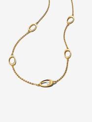 Organically Shaped Oval & Treated Freshwater Cultured Pearl Necklace Organically Shaped Oval & Treated Freshwater Cultured Pearl Necklace