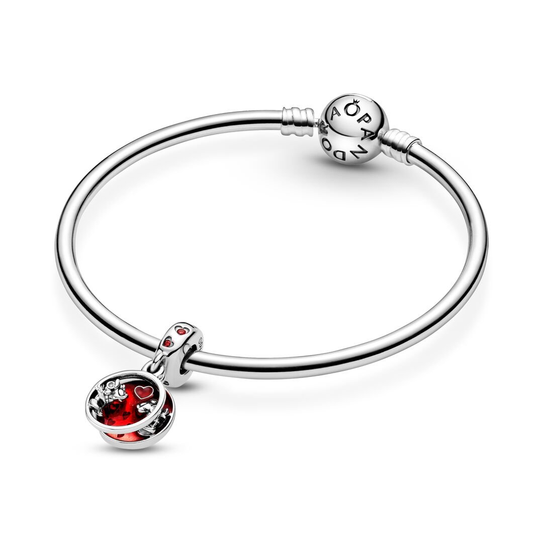 Disney Mickey Mouse & Minnie Mouse Love and Kisses Dangle Charm