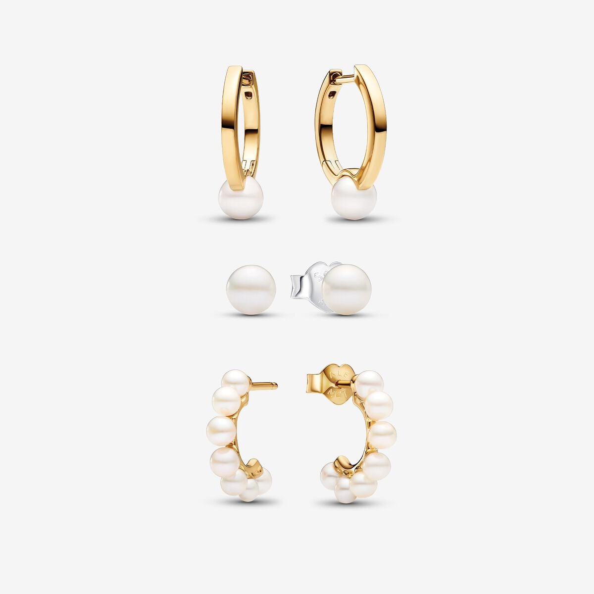 Treated Freshwater Cultured Pearl Earring Set Gold Plated Pandora US treated-freshwater-cultured-pearl-earring-set-gold-plated-pandora-us