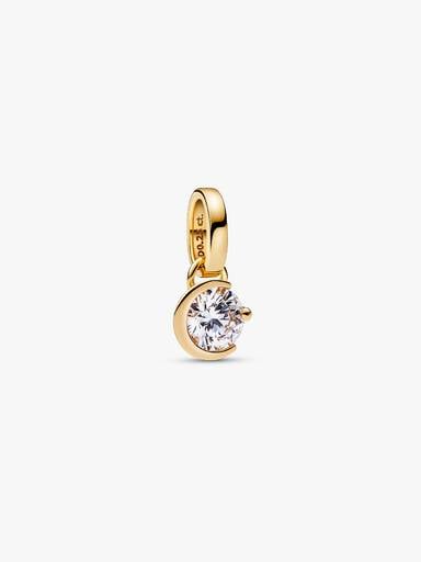 Pandora Talisman 14k Gold Lab-grown Diamond Moon Pendant