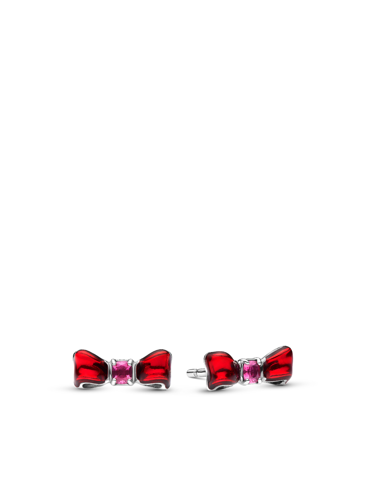 Женские серьги Pandora Disney Snow White Bow, цвет: Серебро — фото 1