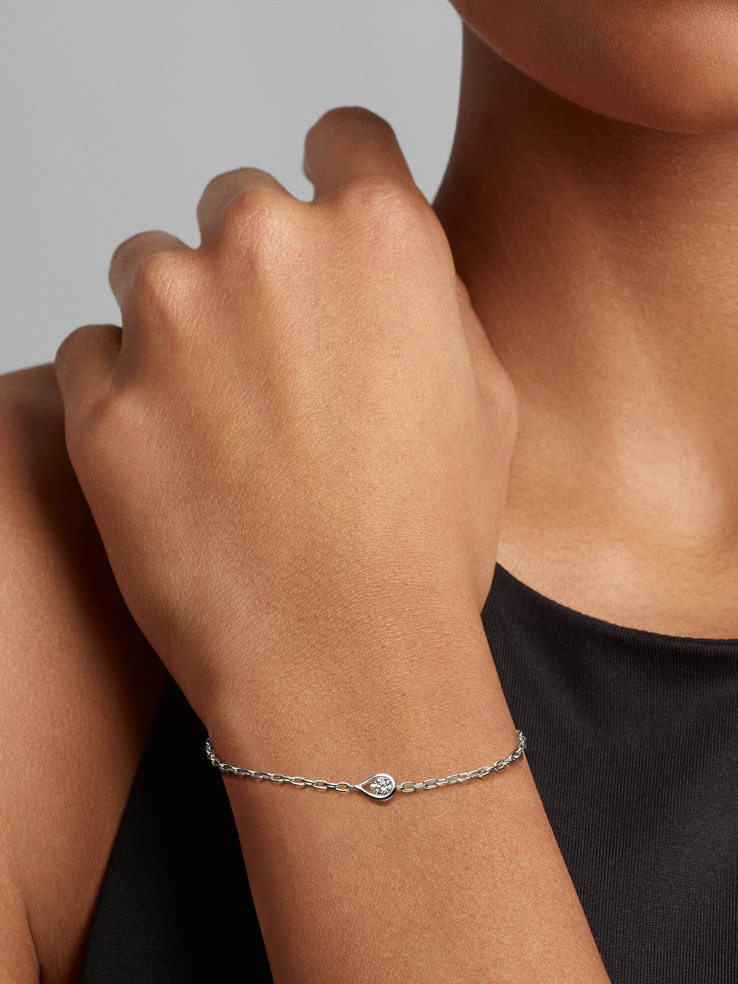 FINAL SALE - Pandora Infinite Sterling Silver Lab-grown Diamond Chain Bracelet