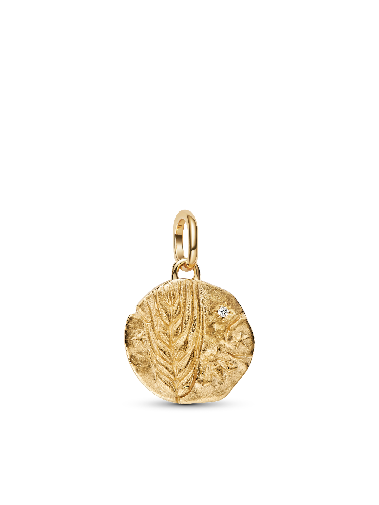 Женский шарм Pandora Wheat Medallion Charm, цвет: Позолоченный — фото 1