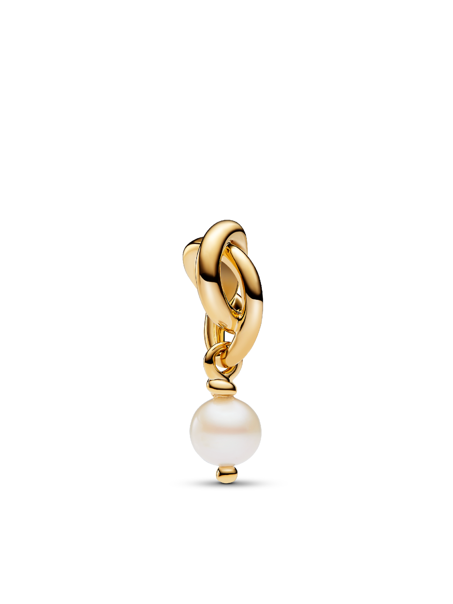 Женский шарм Pandora June Freshwater Cultured Pearl Eternity Circle Dangle Charm, цвет: Позолоченный