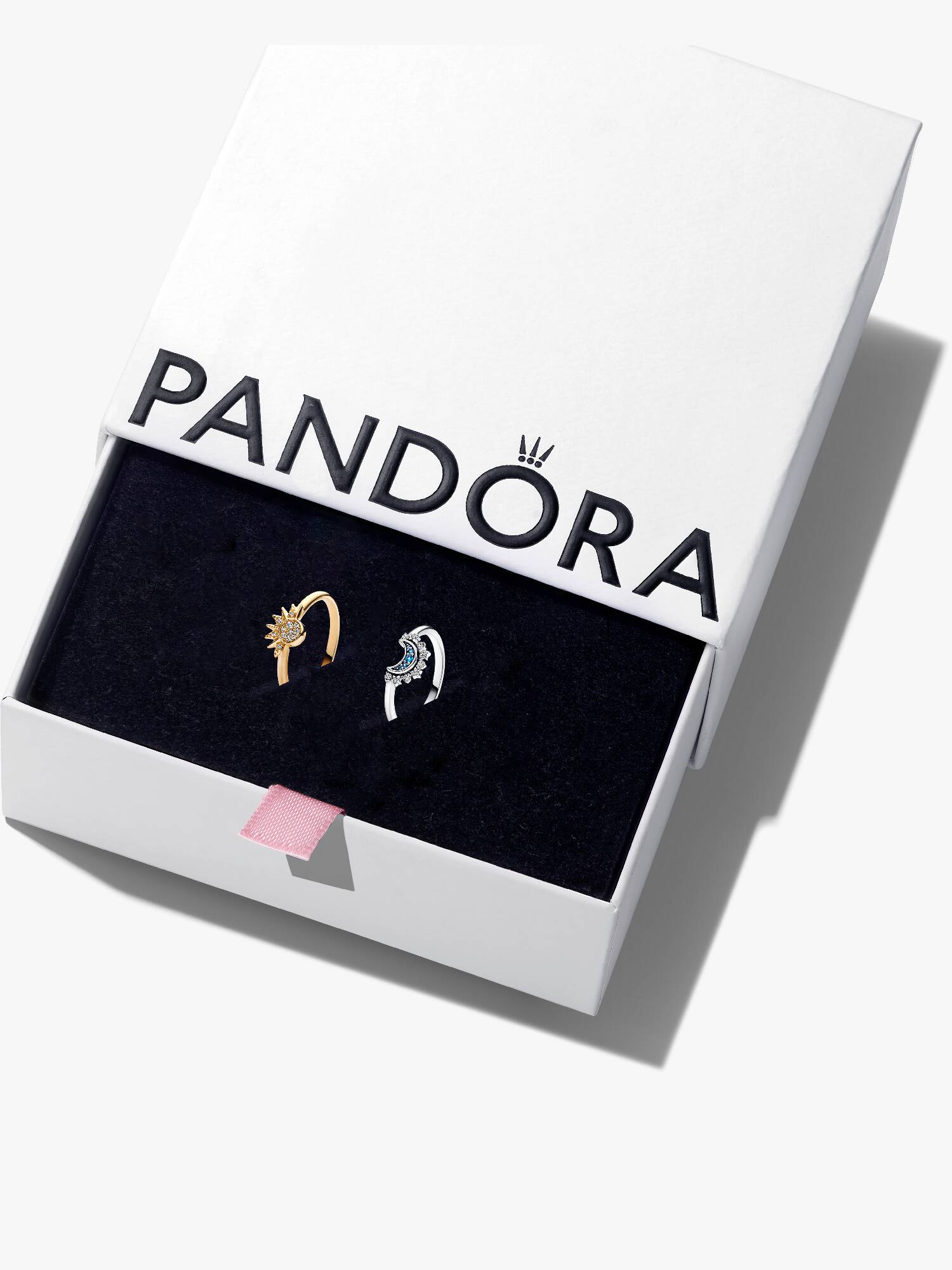 Celestial Sun and Moon Ring Set