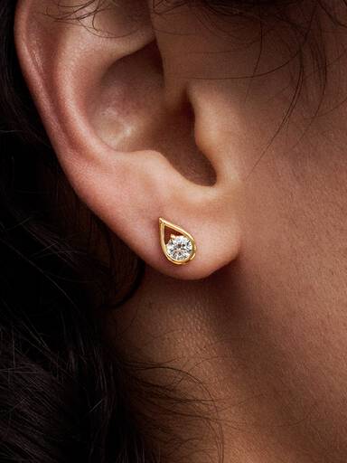 Pandora Infinite 14k Gold Lab-grown Diamond Earrings