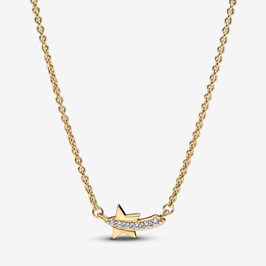 FINAL SALE - Shooting Star Pavé Collier Necklace image number 0