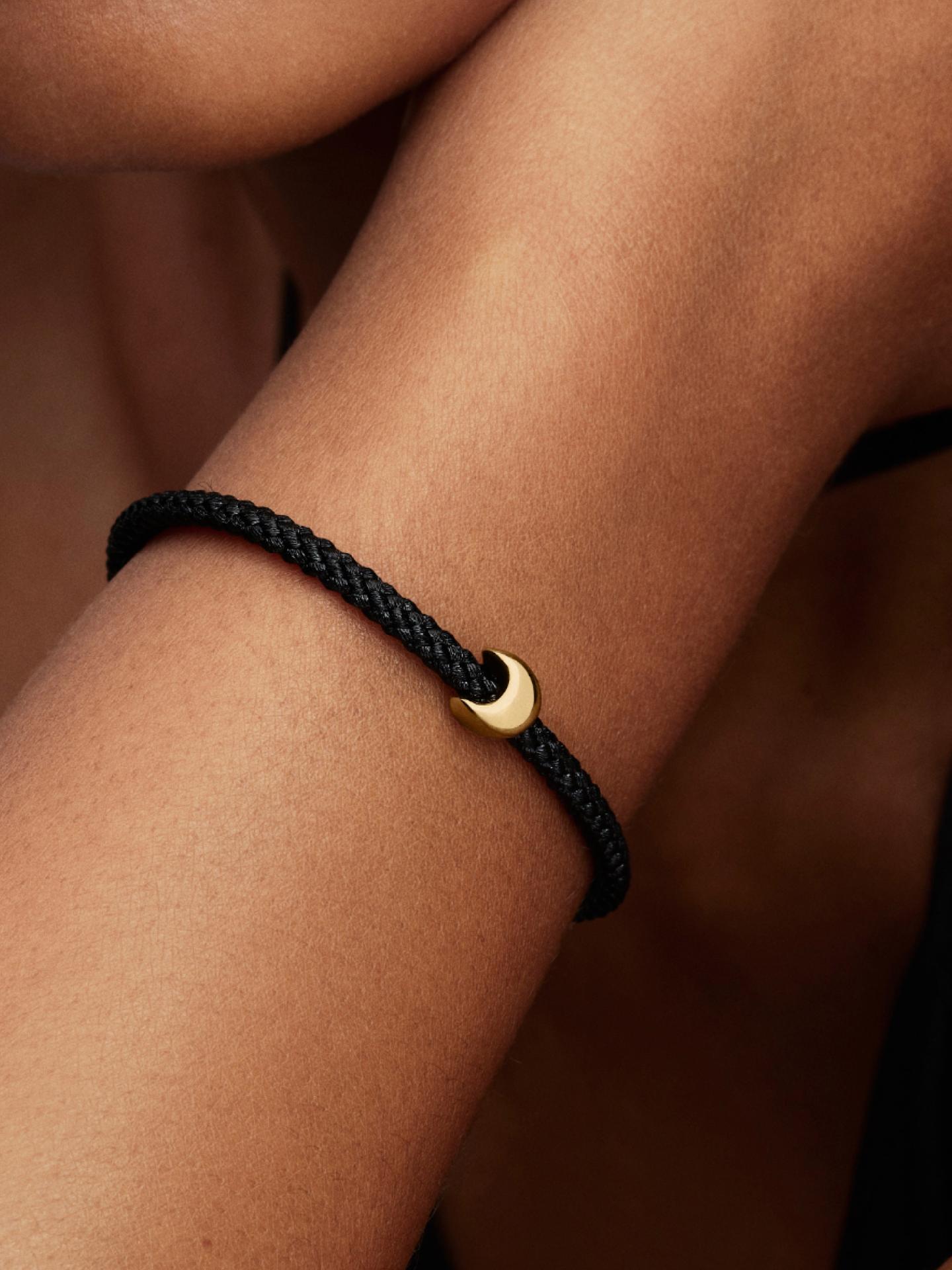 Женский шарм Pandora Moon Mini Charm, цвет: Позолоченный — фото 3