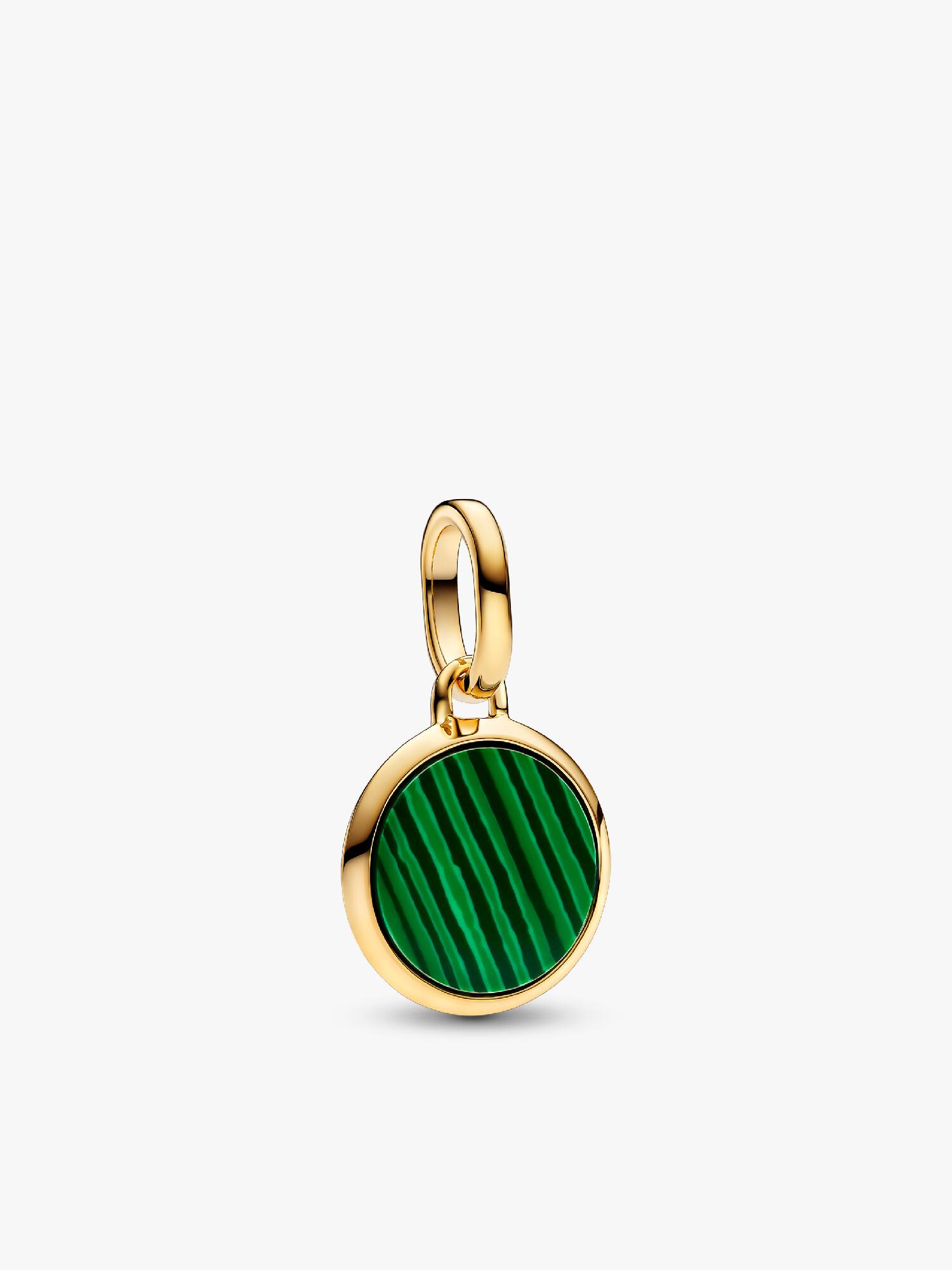 Green Engravable Mini Medallion Charm