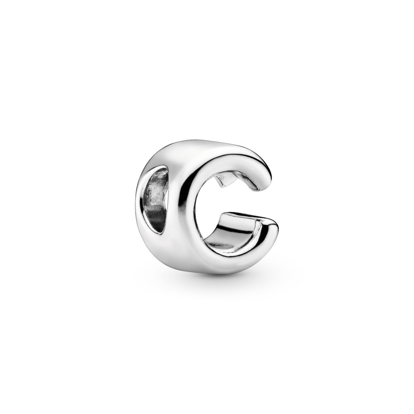 Женский шарм Pandora Letter C Alphabet Charm, Sterling silver, цвет: Серебро — фото 2