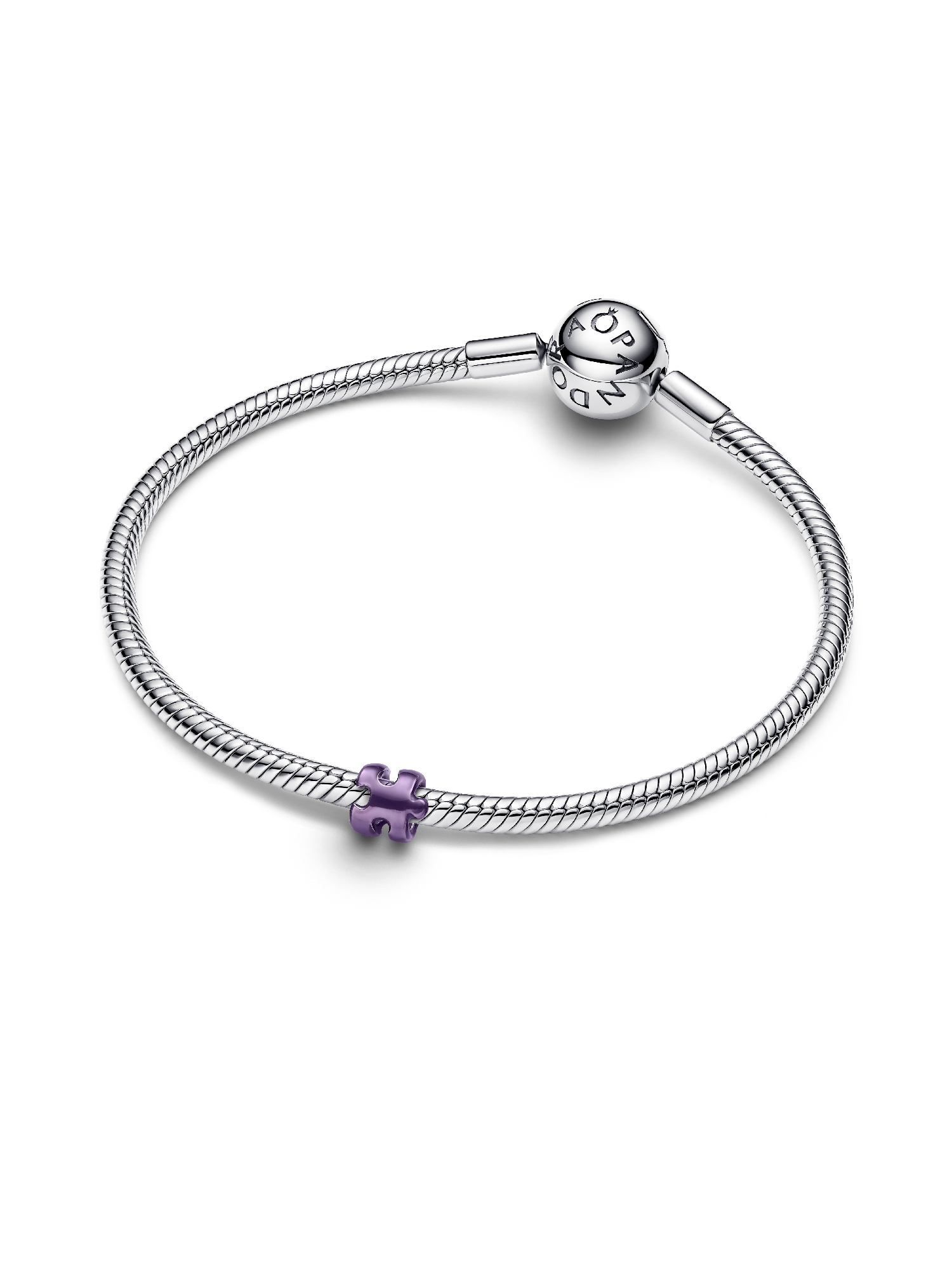 Purple Puzzle Piece Mini Charm