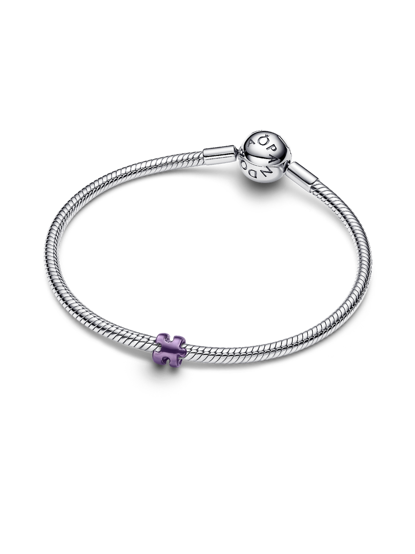 Purple Puzzle Piece Mini Charm
