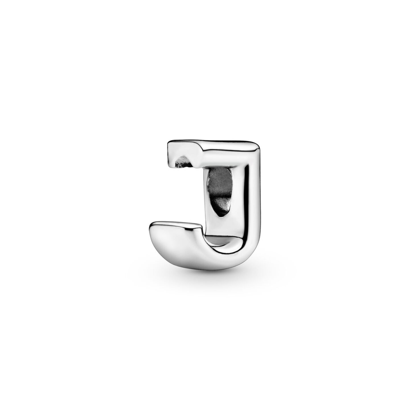 Женский шарм Pandora Letter J Alphabet Charm, цвет: Серебро — фото 2
