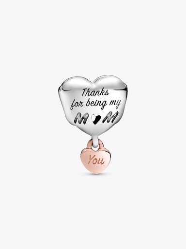 FINAL SALE - Love You Mom Heart Charm
