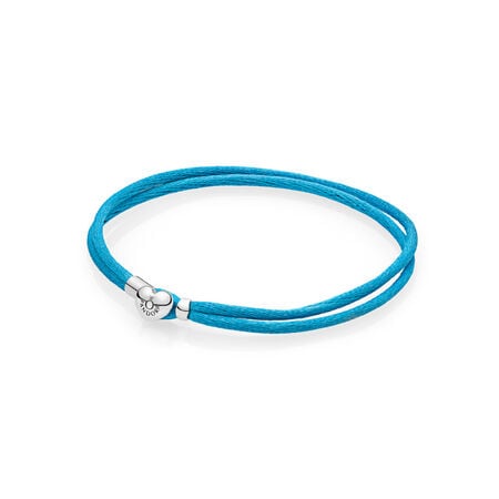 Fabric Cord Bracelet, Turquoise