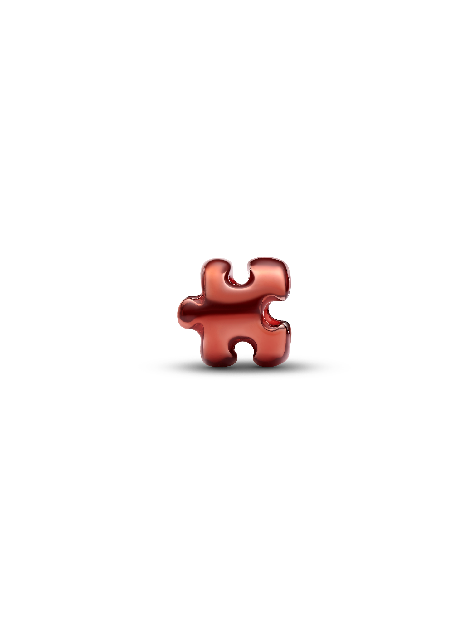 Orange Puzzle Piece Mini Charm