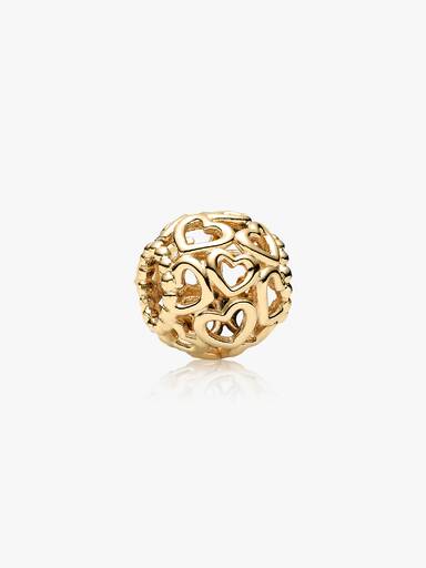FINAL SALE - Open Your Heart Charm, 14K Gold