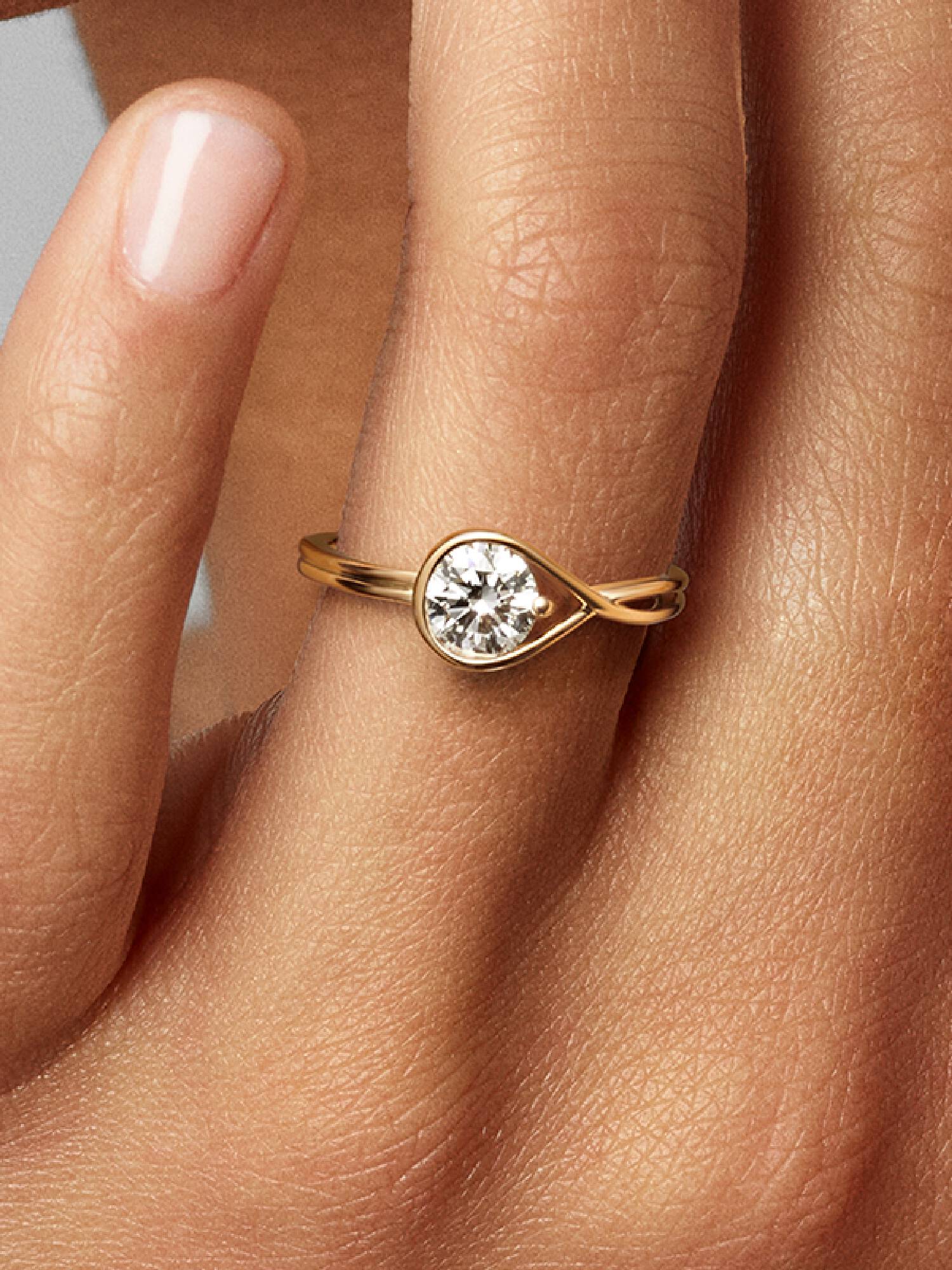 FINAL SALE - Pandora Infinite 14k Gold Lab-grown Diamond Ring