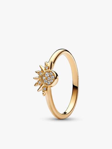 Sun & Sunflowers Ring Set