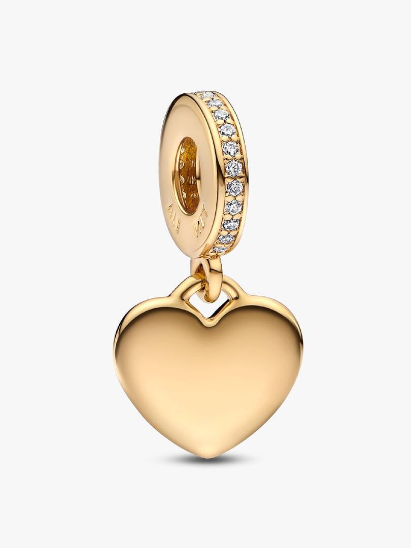 Engravable Heart Tag Dangle Charm