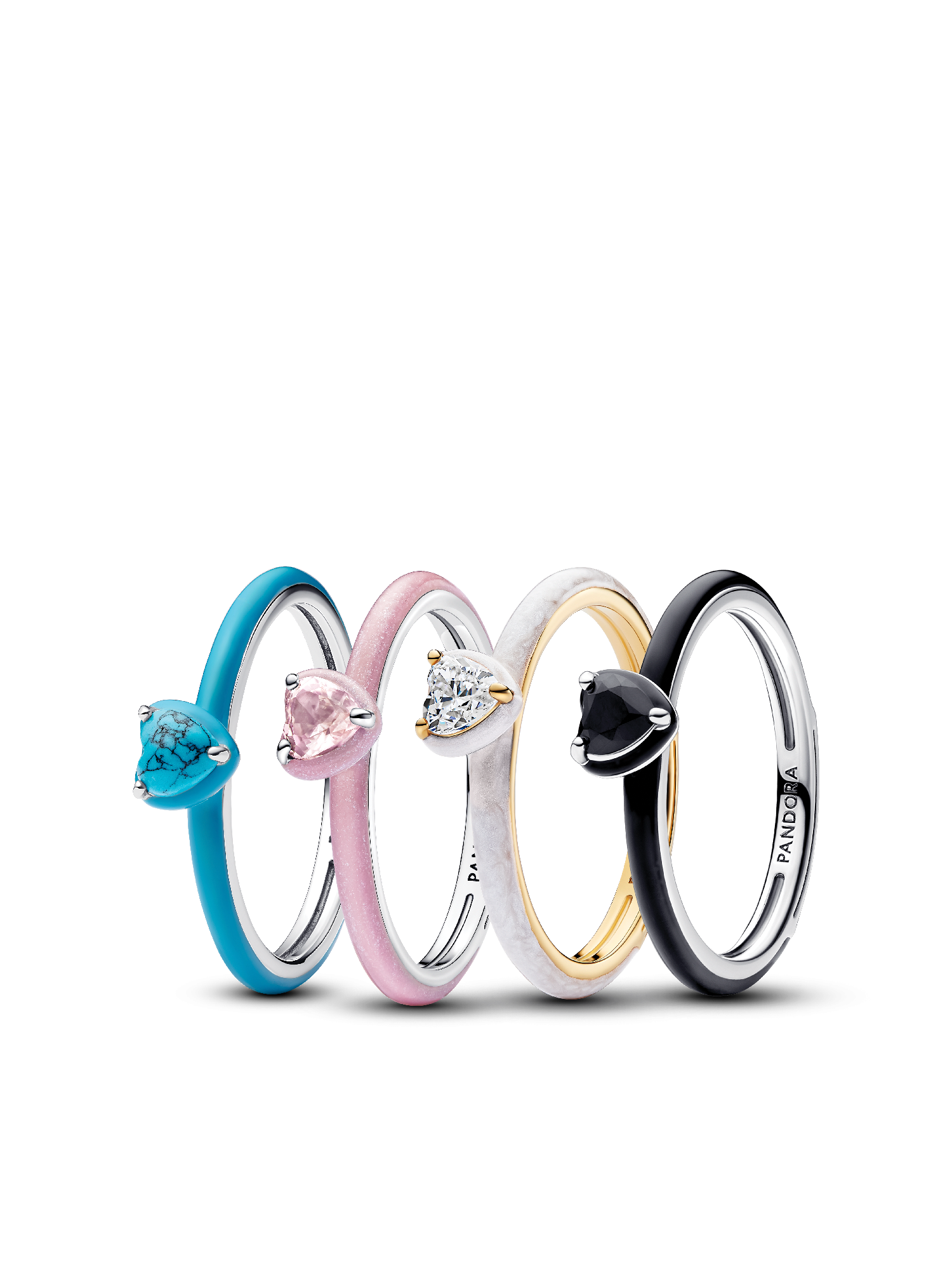 Chakra Foursome Rings Set