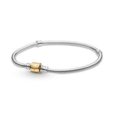 Pandora Moments Studded Chain Gold Necklace