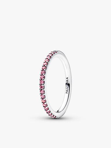 Pink Butterfly Ring Set