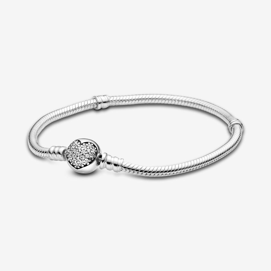 Pandora Sterling Silver Heart Clasp Bracelet