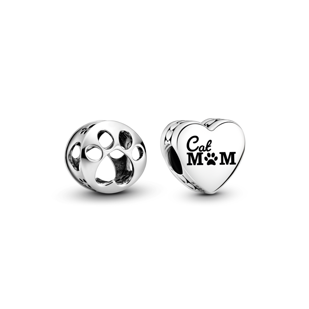 Cat Mom Charm Duo