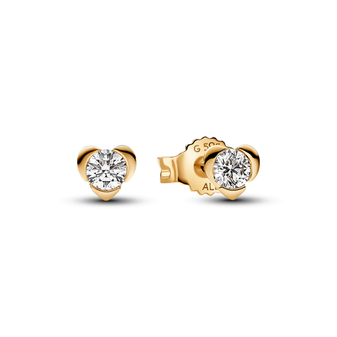 Pandora Talisman Lab-grown Diamond Heart Earrings 0.30 carat tw 14k Gold