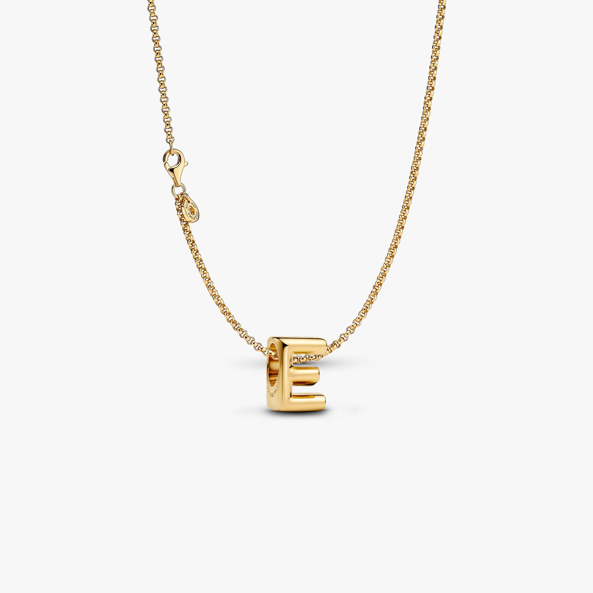Letter E Charm Necklace