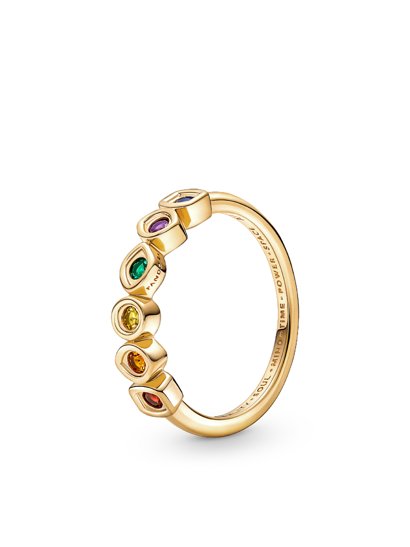 Женское кольцо Pandora Marvel The Avengers Infinity Stones, цвет: Позолоченный