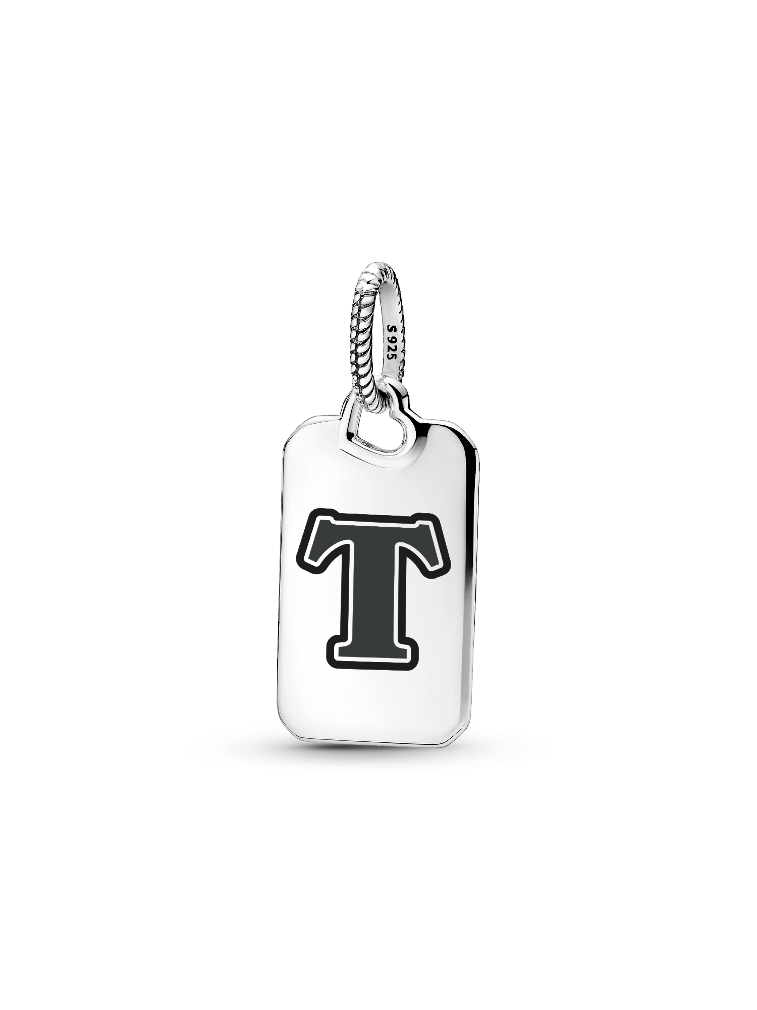 Letter T Rectangle Pendant