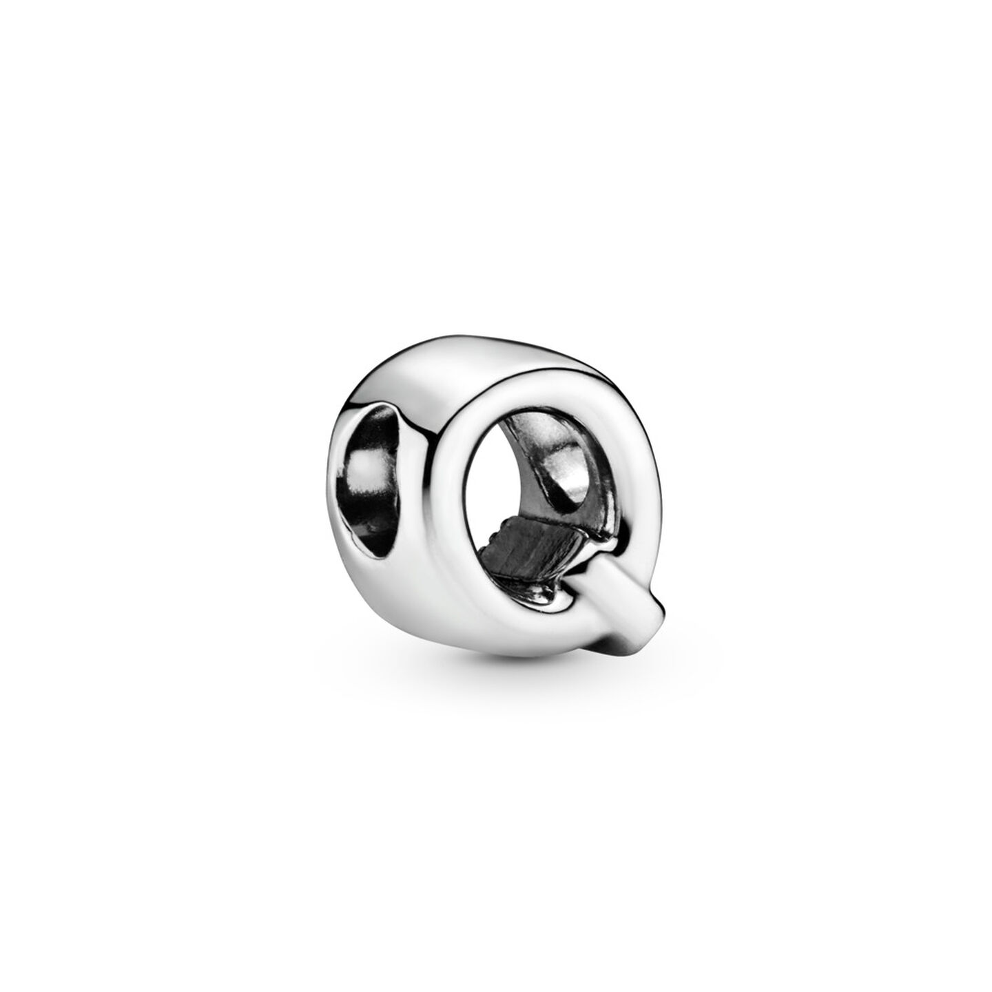 Женский шарм Pandora Letter Q Alphabet Charm, Sterling silver, цвет: Серебро — фото 2