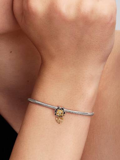 Disney Princess Tiana Water Lily Lab-grown Diamond Charm