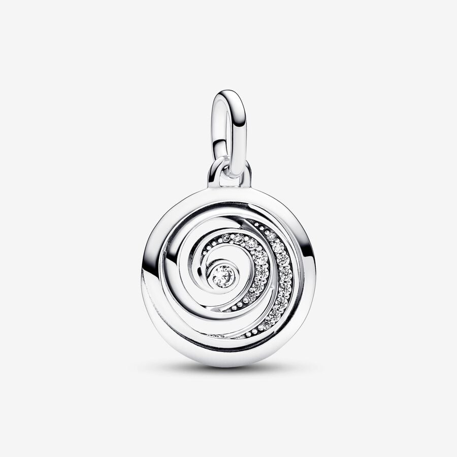 Pandora ME Gratitude Spiral Medallion Charm image number 0