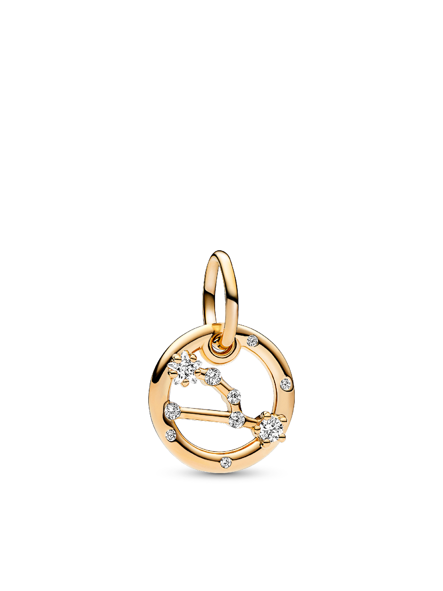 Женский шарм Pandora Taurus Zodiac Dangle Charm, цвет: Позолоченный — фото 1