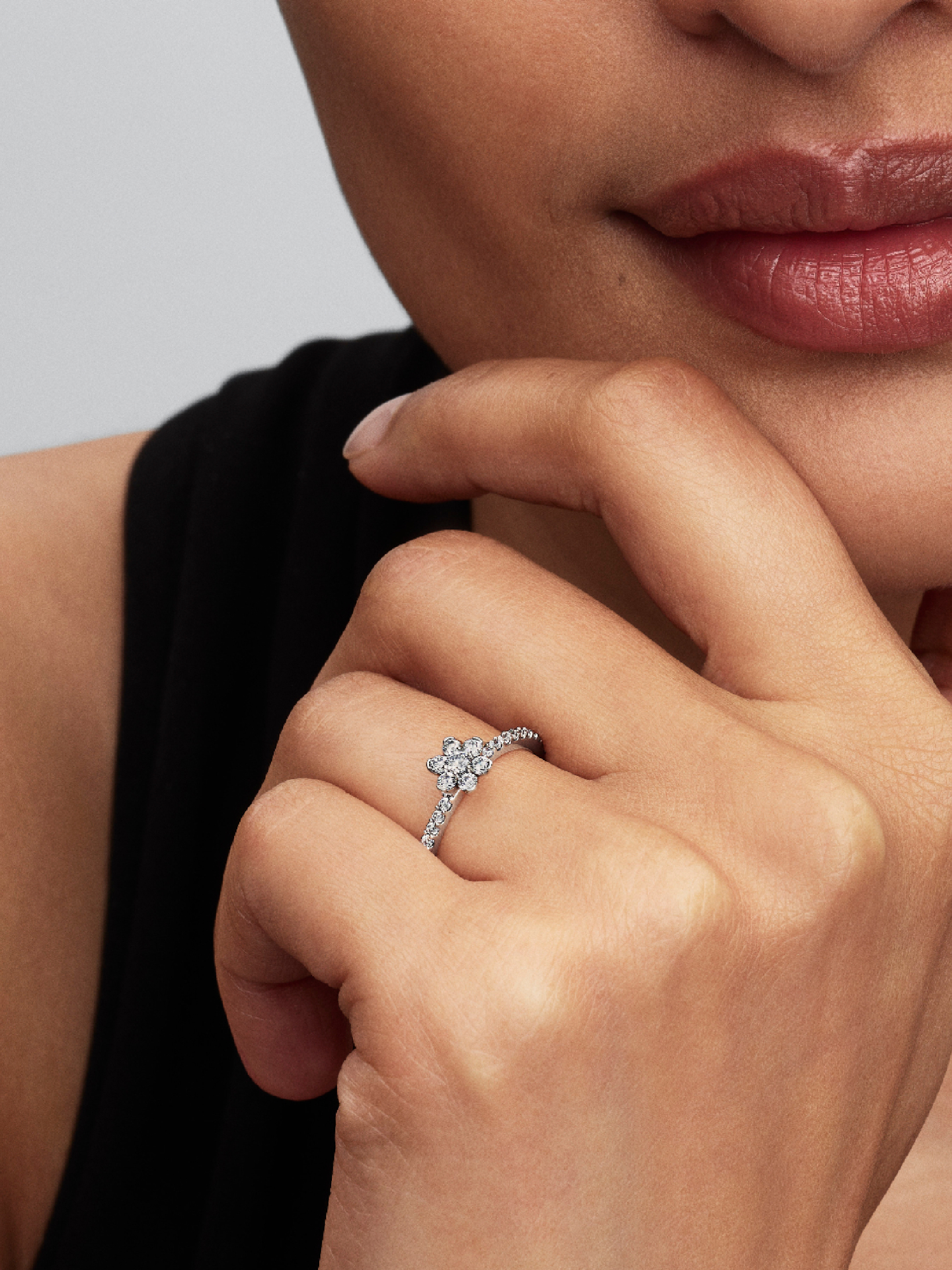 Женское кольцо Pandora Sparkling Flower, Sterling silver, цвет: Серебро — фото 3