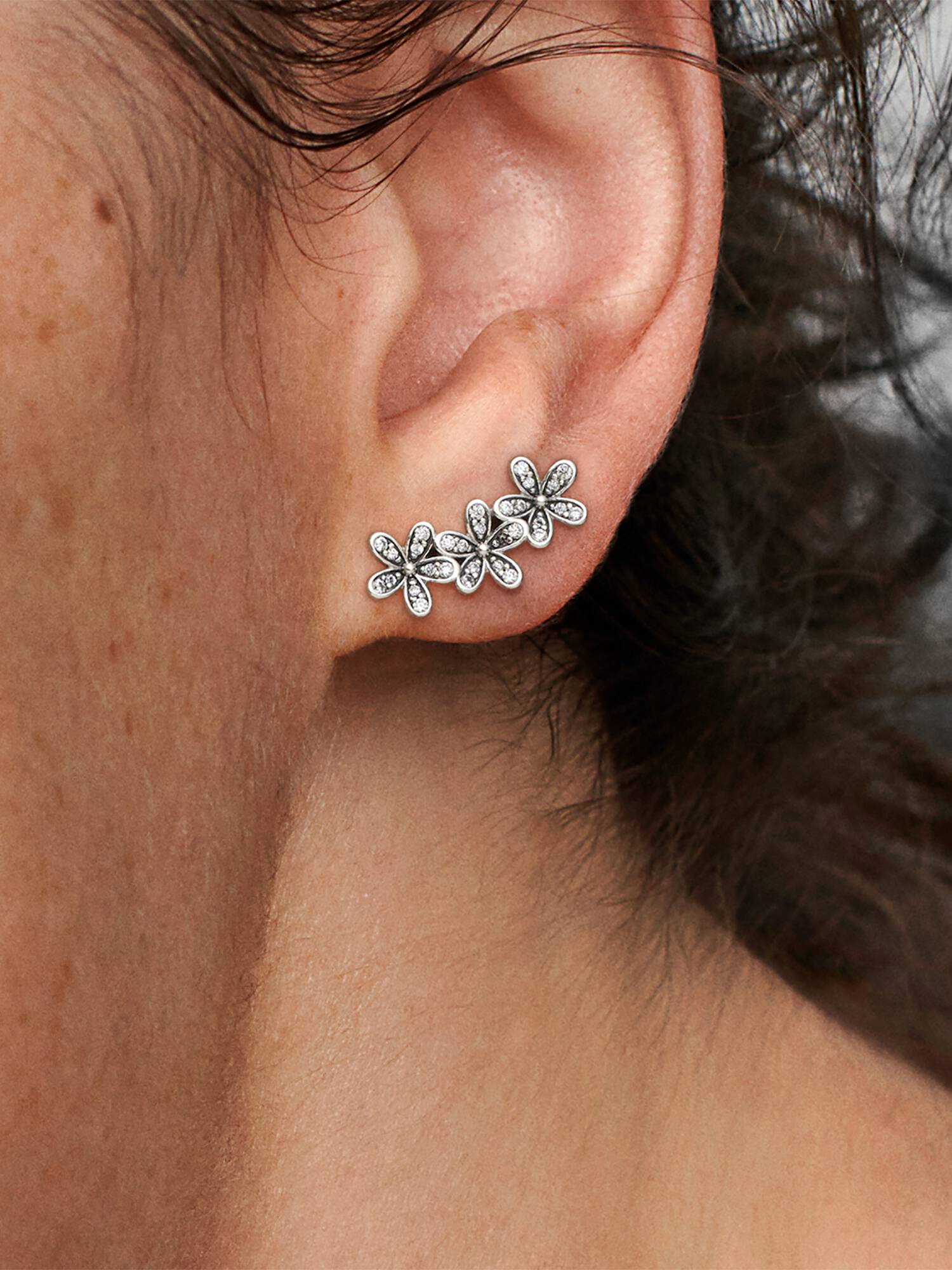 FINAL SALE - Daisy Flower Stud Earrings