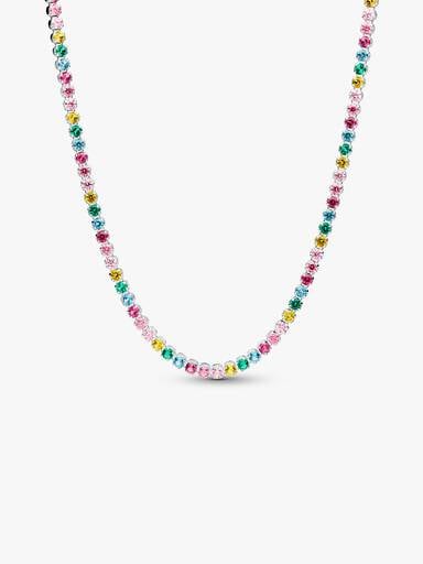 Rainbow Tennis Necklace