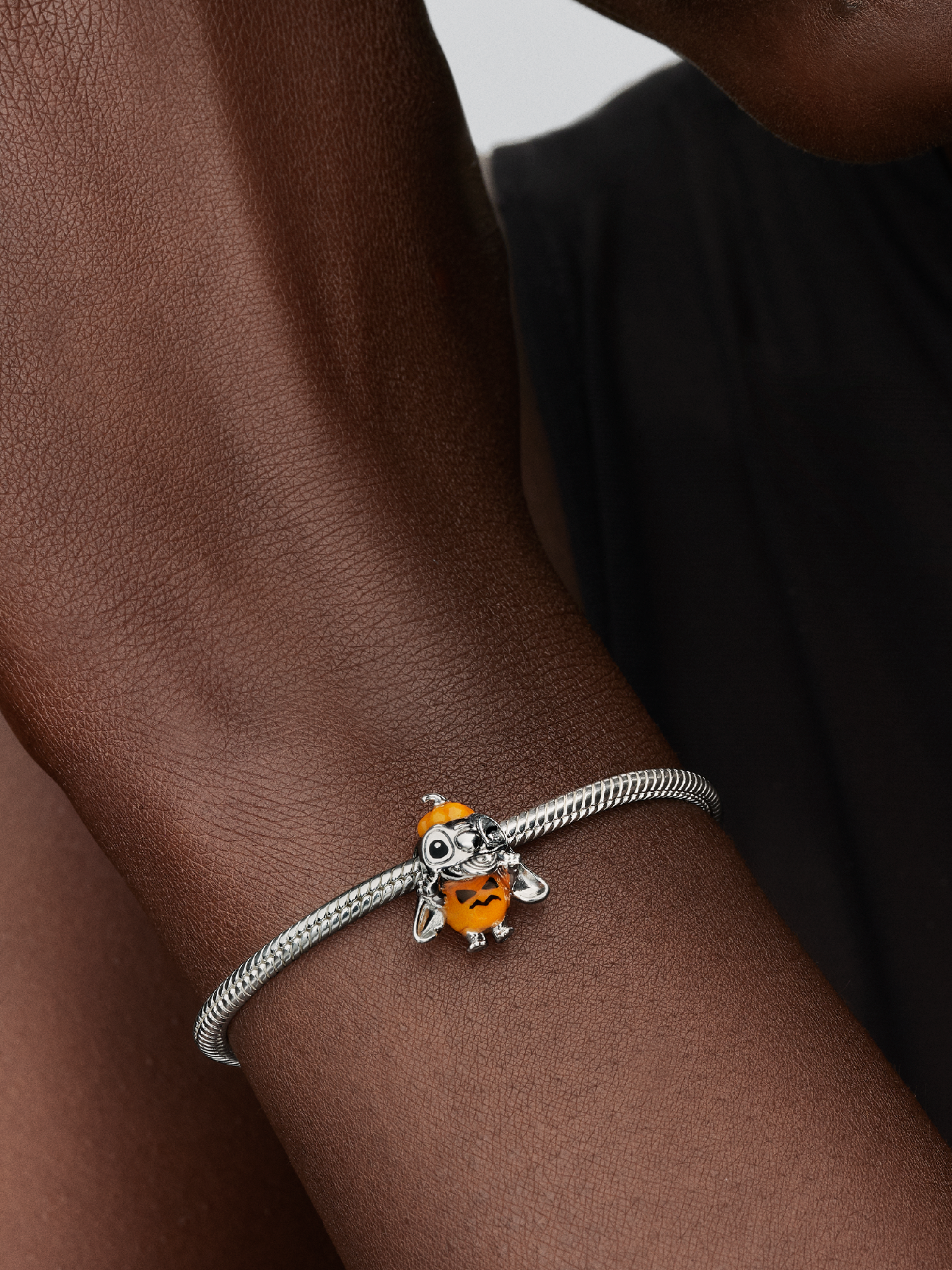 Disney Stitch Halloween Pumpkin Charm | Pendant | Sterling silver