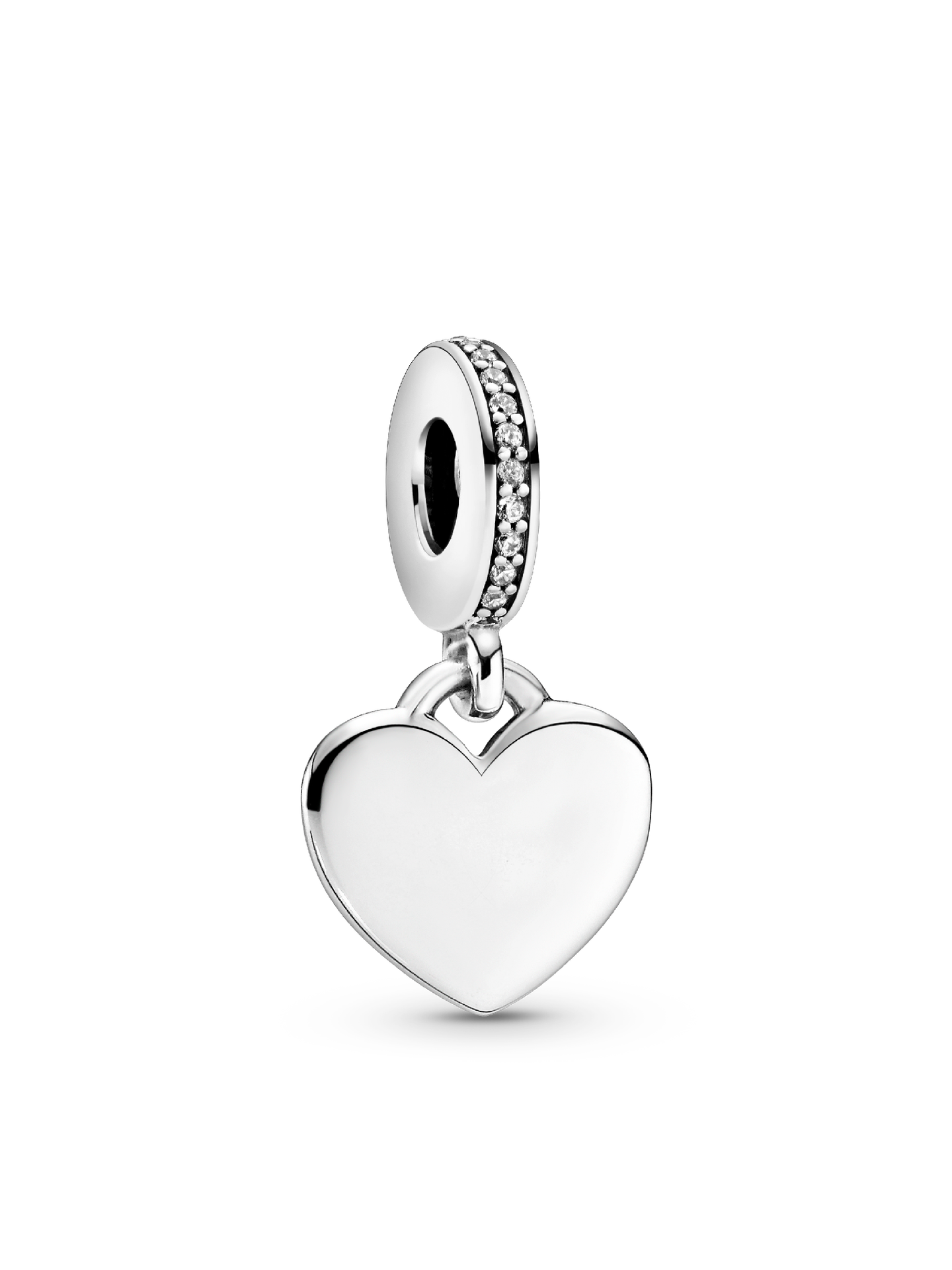 Женский шарм Pandora Engravable Heart Tag Dangle Charm, Sterling silver, цвет: Серебро — фото 1