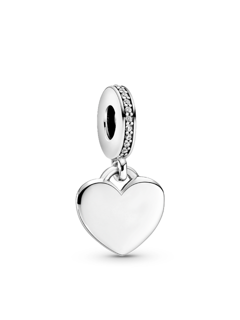 Женский шарм Pandora Engravable Heart Tag Dangle Charm, Sterling silver, цвет: Серебро